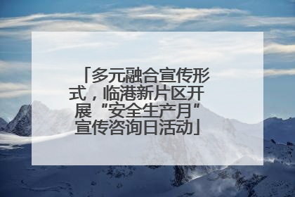 多元融合宣传形式，临港新片区开展“安全生产月”宣传咨询日活动