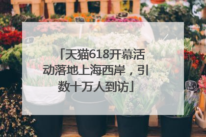 天猫618开幕活动落地上海西岸，引数十万人到访