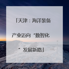天津：海洋装备产业迈向“数智化”发展新路