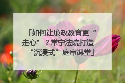 如何让廉政教育更“走心”？常宁法院打造“沉浸式”庭审课堂