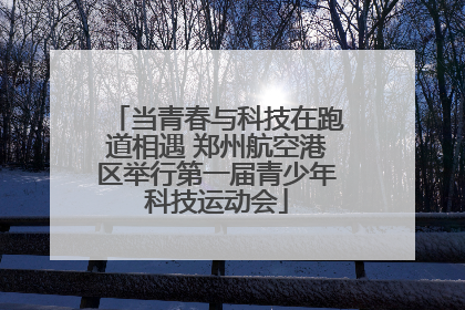 当青春与科技在跑道相遇 郑州航空港区举行第一届青少年科技运动会