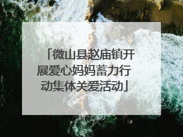 微山县赵庙镇开展爱心妈妈蓄力行动集体关爱活动