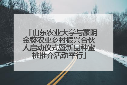 山东农业大学与蒙阴金葵农业乡村振兴合伙人启动仪式暨新品种蜜桃推介活动举行