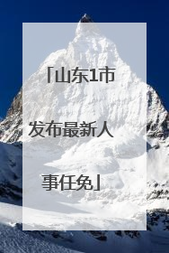 山东1市发布最新人事任免