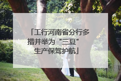 工行河南省分行多措并举为“三夏” 生产保驾护航