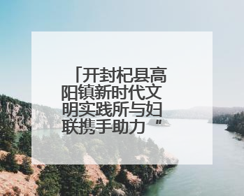 开封杞县高阳镇新时代文明实践所与妇联携手助力“三夏”生产
