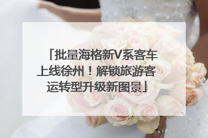批量海格新V系客车上线徐州！解锁旅游客运转型升级新图景