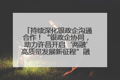 持续深化银政企沟通合作！“银政企协同，助力许昌开启‘两融’高质量发展新征程”融资对接会举行