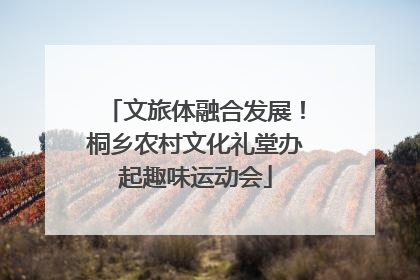 文旅体融合发展！桐乡农村文化礼堂办起趣味运动会