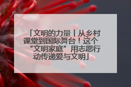 文明的力量丨从乡村课堂到国际舞台！这个“文明家庭”用志愿行动传递爱与文明