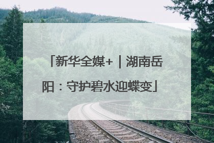 新华全媒+｜湖南岳阳：守护碧水迎蝶变