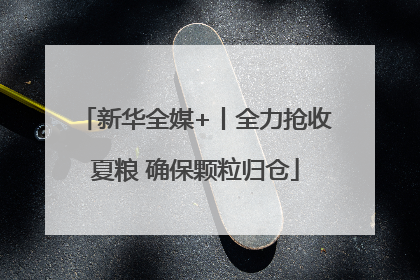 新华全媒+丨全力抢收夏粮 确保颗粒归仓