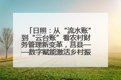 日照：从“流水账”到“云台账”看农村财务管理新变革，莒县——数字赋能激活乡村振兴“一池春水”