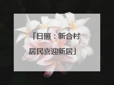 日照：新合村居民喜迎新居