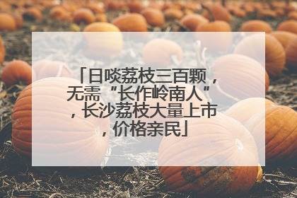 日啖荔枝三百颗，无需“长作岭南人”，长沙荔枝大量上市，价格亲民