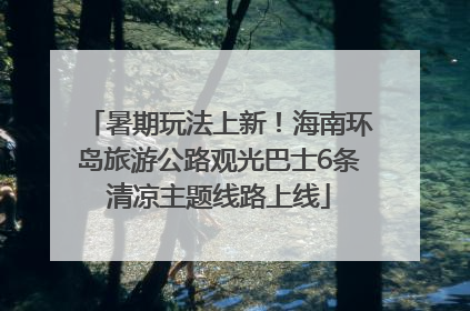 暑期玩法上新！海南环岛旅游公路观光巴士6条清凉主题线路上线