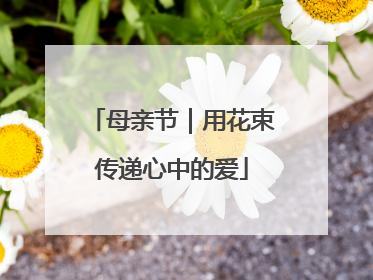 母亲节｜用花束传递心中的爱