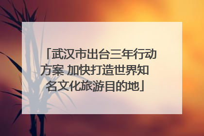 武汉市出台三年行动方案 加快打造世界知名文化旅游目的地
