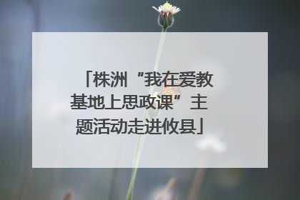 株洲“我在爱教基地上思政课”主题活动走进攸县