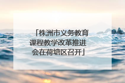 株洲市义务教育课程教学改革推进会在荷塘区召开