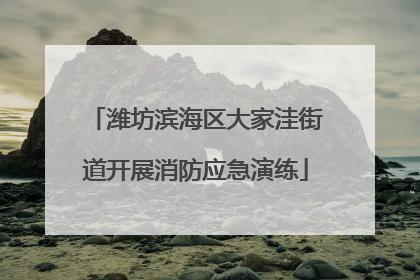 潍坊滨海区大家洼街道开展消防应急演练