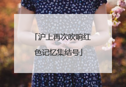沪上再次吹响红色记忆集结号