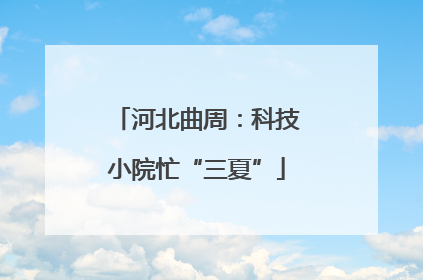 河北曲周：科技小院忙“三夏”