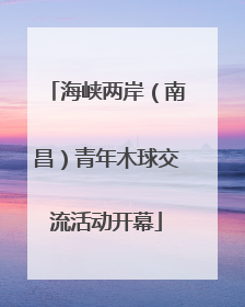 海峡两岸（南昌）青年木球交流活动开幕