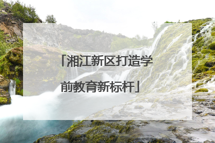 湘江新区打造学前教育新标杆