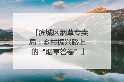 滨城区烟草专卖局：乡村振兴路上的“烟草答卷”