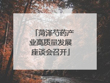 菏泽芍药产业高质量发展座谈会召开