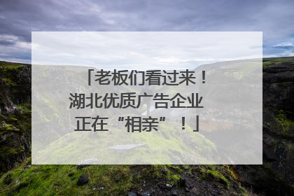 老板们看过来！湖北优质广告企业正在“相亲”！