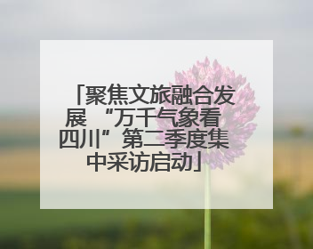 聚焦文旅融合发展 “万千气象看四川”第二季度集中采访启动