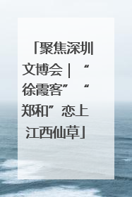 聚焦深圳文博会｜“徐霞客”“郑和”恋上江西仙草