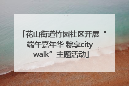 花山街道竹园社区开展“端午嘉年华 粽享city walk”主题活动