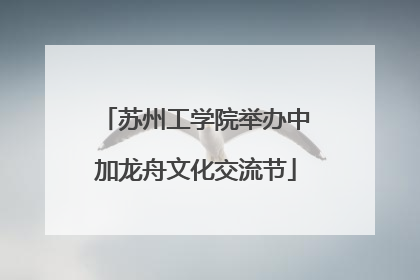 苏州工学院举办中加龙舟文化交流节