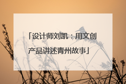 设计师刘凯：用文创产品讲述青州故事
