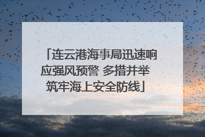 连云港海事局迅速响应强风预警 多措并举筑牢海上安全防线