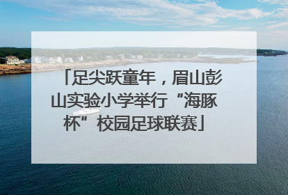 足尖跃童年，眉山彭山实验小学举行“海豚杯”校园足球联赛