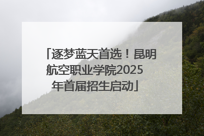 逐梦蓝天首选！昆明航空职业学院2025年首届招生启动