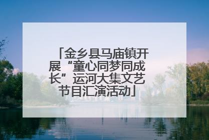 金乡县马庙镇开展“童心同梦同成长”运河大集文艺节目汇演活动