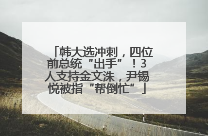 韩大选冲刺，四位前总统“出手”！3人支持金文洙，尹锡悦被指“帮倒忙”