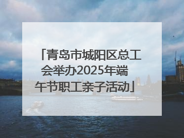 青岛市城阳区总工会举办2025年端午节职工亲子活动