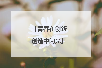 青春在创新创造中闪光