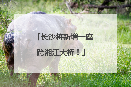 长沙将新增一座跨湘江大桥！