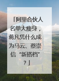 阿里合伙人名单大瘦身，蒋凡凭什么成为马云、蔡崇信“新搭档”？