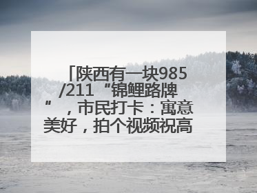 陕西有一块985/211“锦鲤路牌”，市民打卡：寓意美好，拍个视频祝高考生金榜题名
