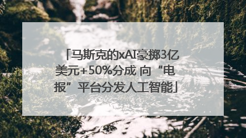 马斯克的xAI豪掷3亿美元+50%分成 向“电报”平台分发人工智能