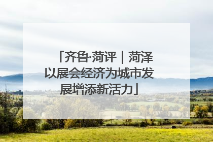 齐鲁·菏评｜菏泽以展会经济为城市发展增添新活力
