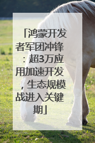 鸿蒙开发者军团冲锋：超3万应用加速开发，生态规模战进入关键期